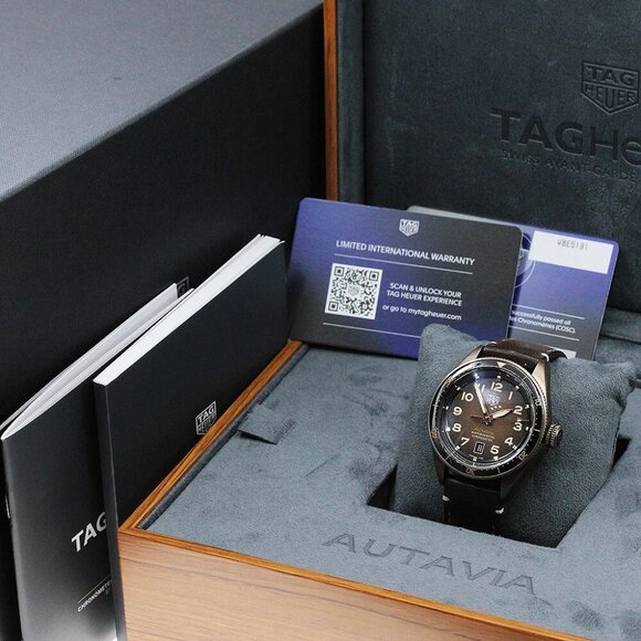 TAG HEUER Otavia WBE5191 Caliber 5 Brown Dial Automatic Men's Watch - Picture 2 of 7